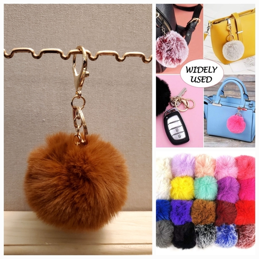 Cute Fashion Faux-Fur Puff Ball
